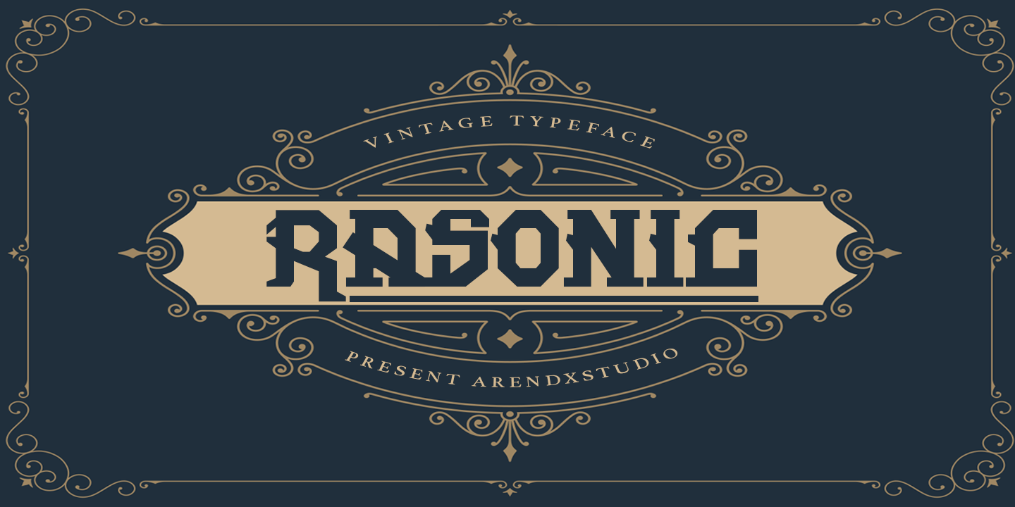 Rasonic Regular Font preview